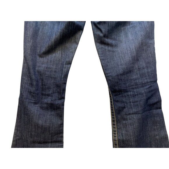 David Kahn Womens Bootcut Jeans Size 29 Dark Wash Stretch Made In USA - Picture 12 of 13